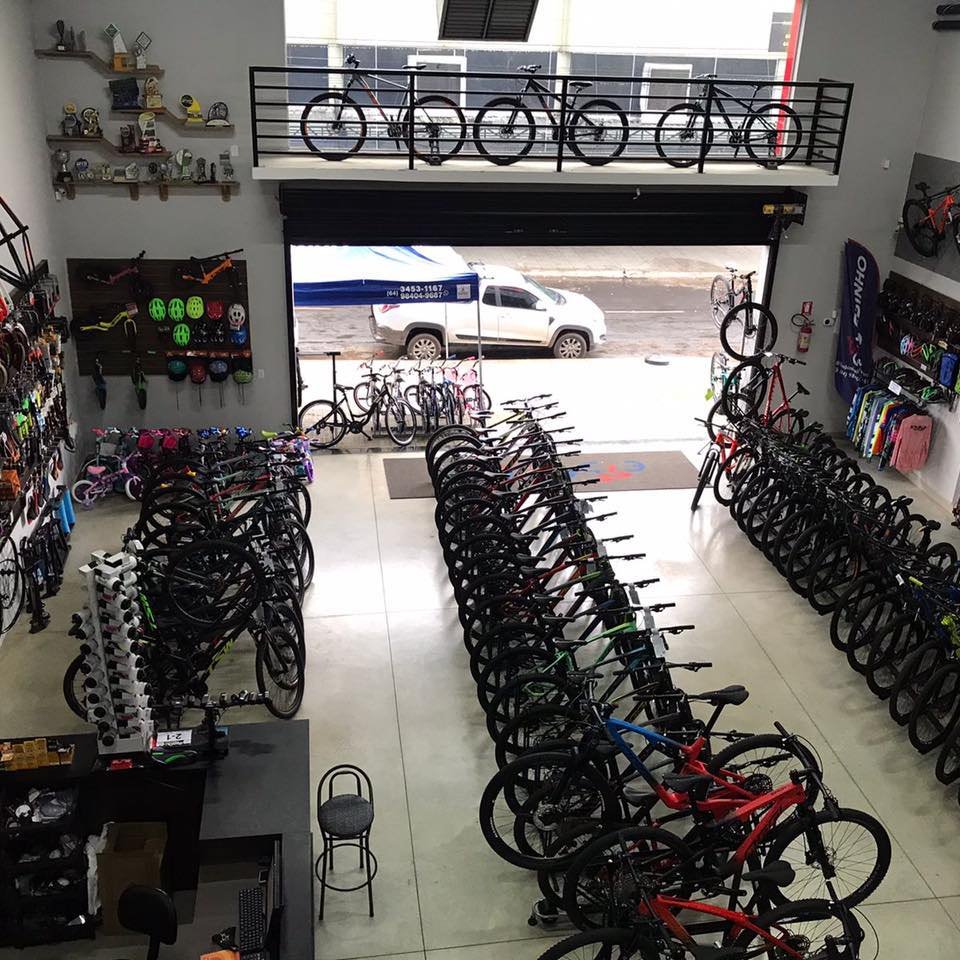 Interior Ebinho Bike — visão geral da loja